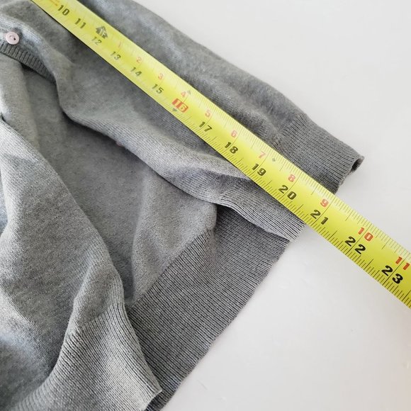 ZARA Cotton Grey Lightweight Cardigan - Picture 8 of 9